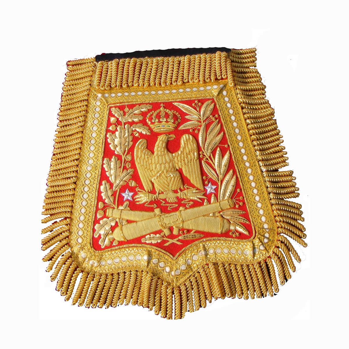bullion wire hand embroidered flag Sabretache and Embroidered Table Flags Banners Pennants